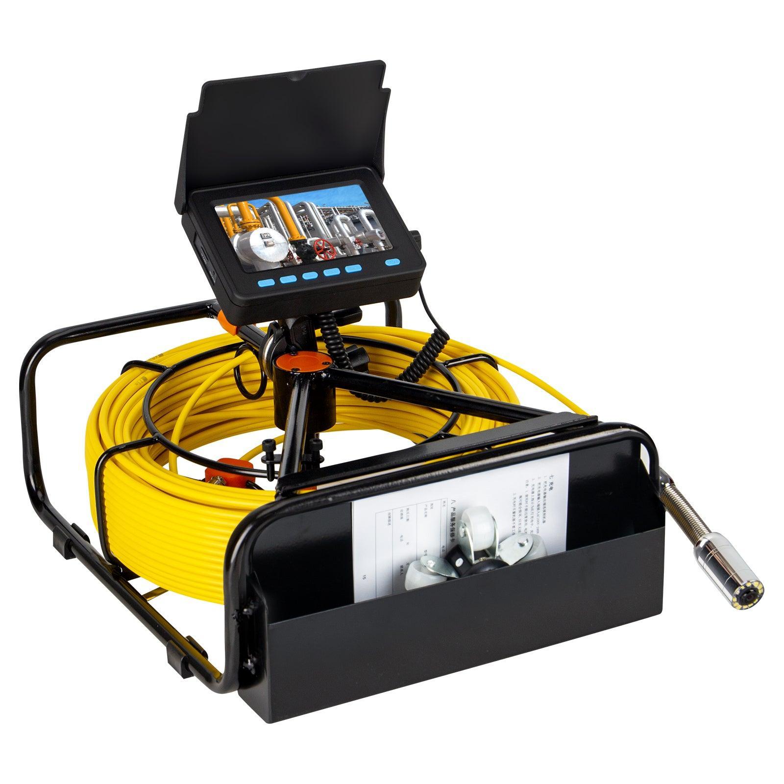 Sewer Camera with DVR 16GB FT Card,SYANSPAN Pipe Inspection Endoscope IP68 8500MHA Battery 10/20/30/50M - SYANSPAN