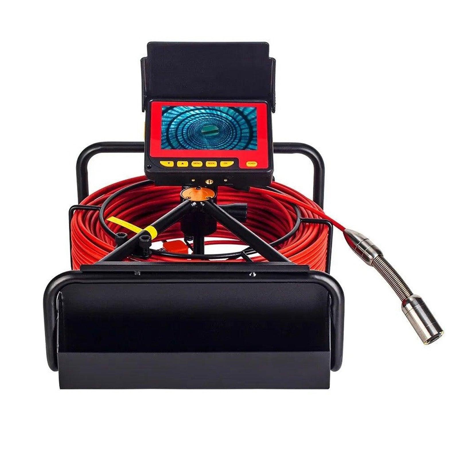 23MM Pipe Inspection Camera 16GB SD Card DVR Video Recording,SYANSPAN Sewer Drain Industrial Endoscope 8500MHA Battery 20/30/50M - SYANSPAN
