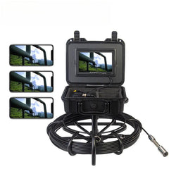 Pipe Inspection Camera 7/9” 10M-160M SYANSPAN Wireless WiFi Black Fiberglass Cable Sewer Drain Pipeline Industrial Endoscope - SYANSPAN