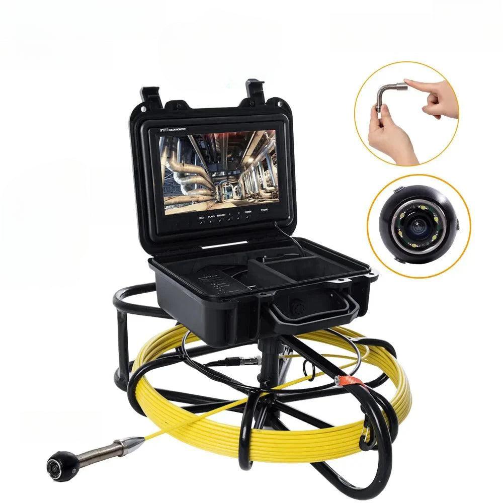 Pipe Inspection Video Camera 9 Inch Wireless WiFi SYANSPAN 17MM Drain Sewer Pipeline Industrial Endoscope Support Android/IOS - SYANSPAN