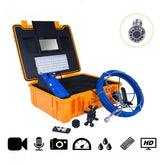 Pipe Inspection Camera, SYANSPAN 9 Inch Monitor Sewer Industrial Endoscope Video+Audio + 8X Image Enlarger 20/50/100M - SYANSPAN