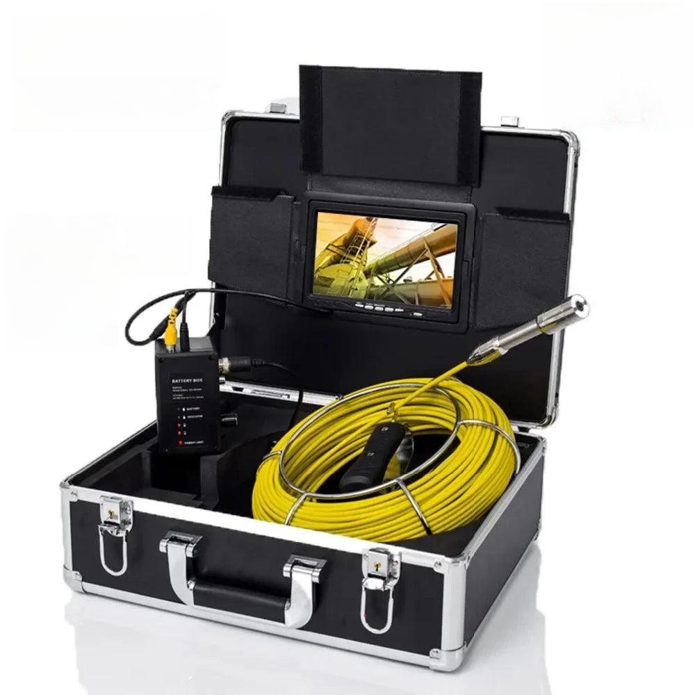 SYANSPAN Pipe Inspection Camera 7/9inch Screen 23mm 8GB DVR Video Recording Drain Sewer Pipeline Industrial Endoscope Waterproof - SYANSPAN