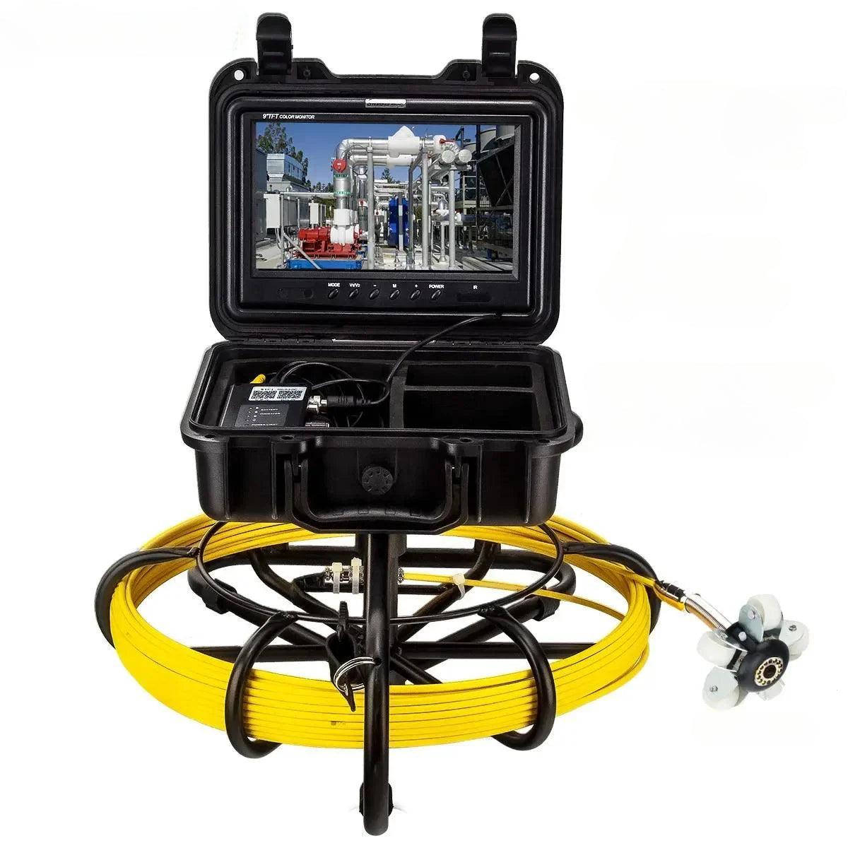 Pipe Inspection Video Camera 9 Inch Wireless WiFi , SYANSPAN 23MM Drain Sewer Pipeline Industrial Endoscope Support Android/IOS - SYANSPAN