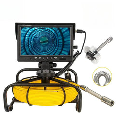 Pipe Inspection Camera SYASYANSPAN 9inch HD1080P Monitor 32X Image Enlarger , 23MM Head 8GB DVR Drain Industrial Endoscope IP68 - SYANSPAN